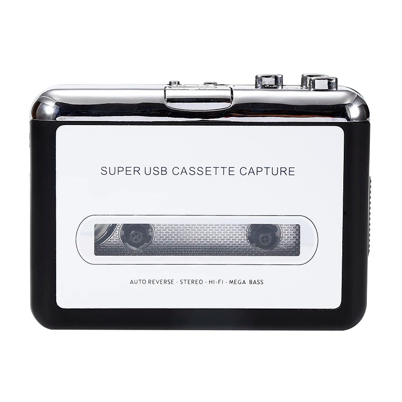 USB Cassette Converter Cassette Tape to MP3/WAV Digital Audio Music Player Rechargable Cassette Recorders & Players coverters