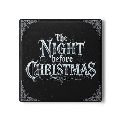 The Night Before Christmas Ceramic Coaster (Dark Mode)