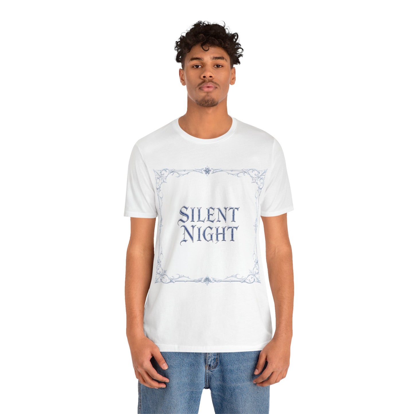 Silent Night Christmas Tee (Light Mode)