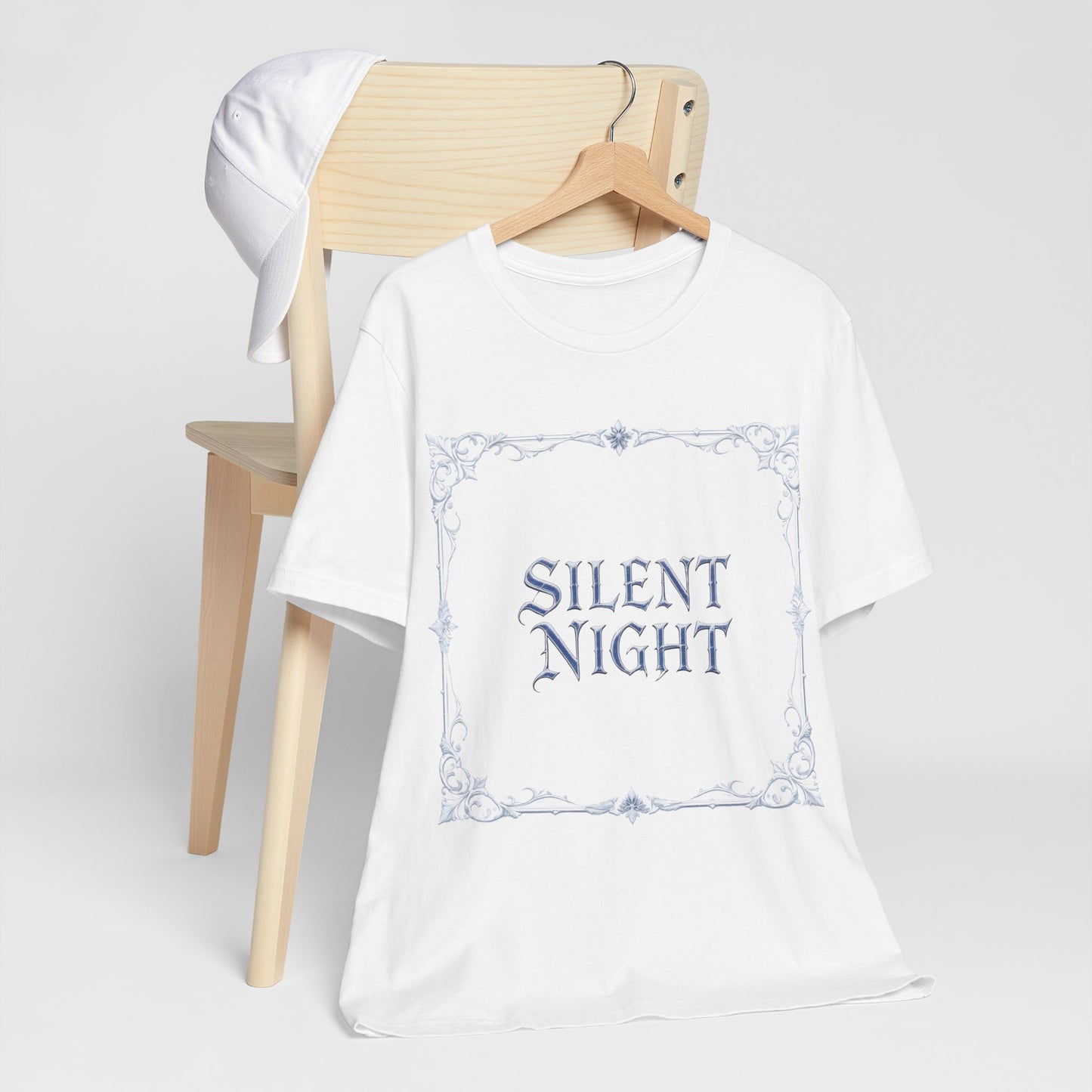 Silent Night Christmas Tee (Light Mode)
