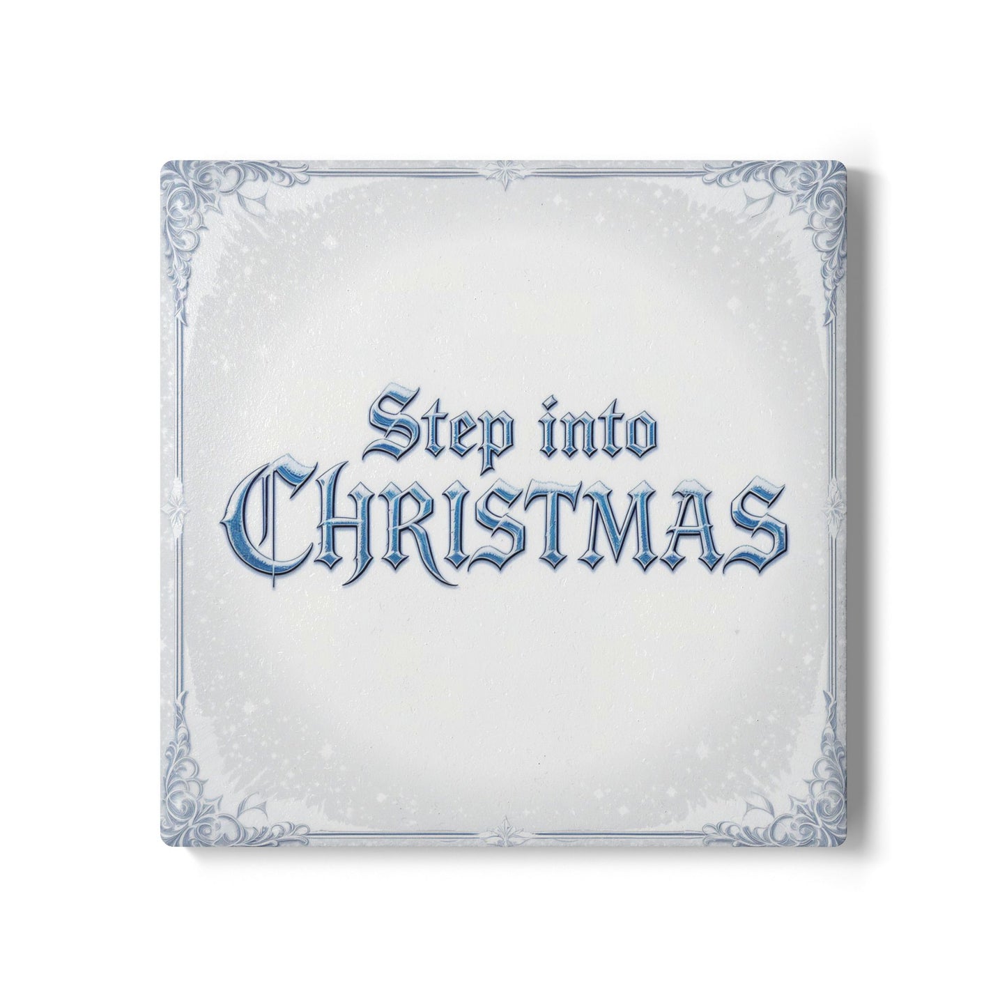 Step Into Christmas Ceramic Coaster (Light Mode)