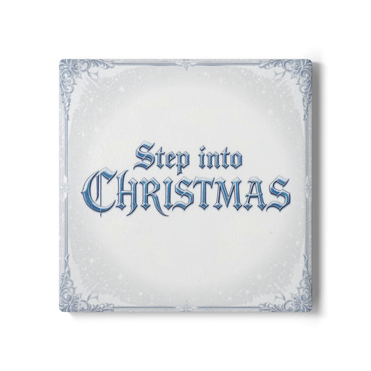Step Into Christmas Ceramic Coaster (Light Mode)