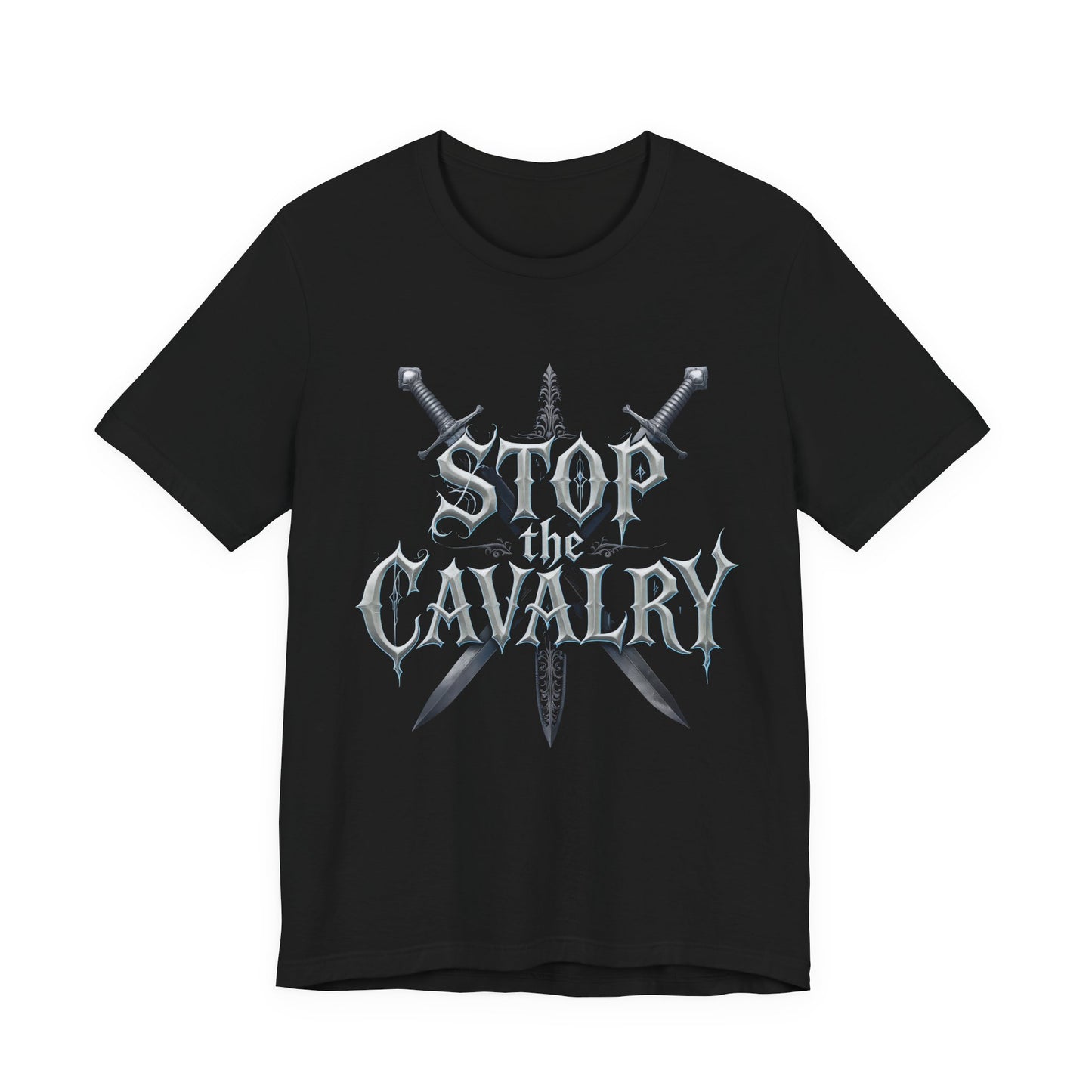 Stop the Cavalry T-Shirt (Dark Mode)