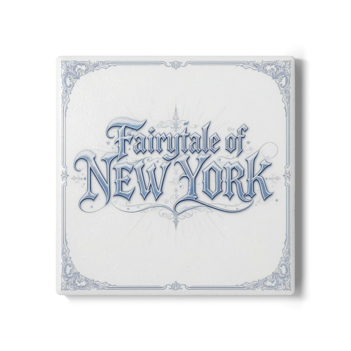 Fairytale Of New York Ceramic Coaster (Light Mode)