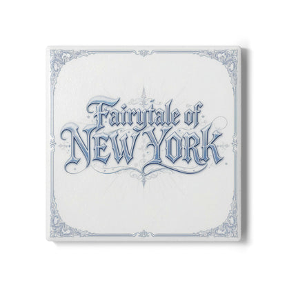 Fairytale Of New York Ceramic Coaster (Light Mode)