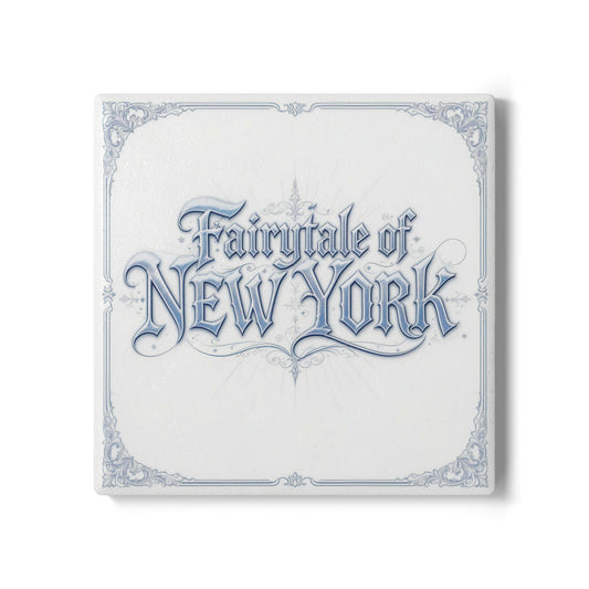 Fairytale Of New York Ceramic Coaster (Light Mode)