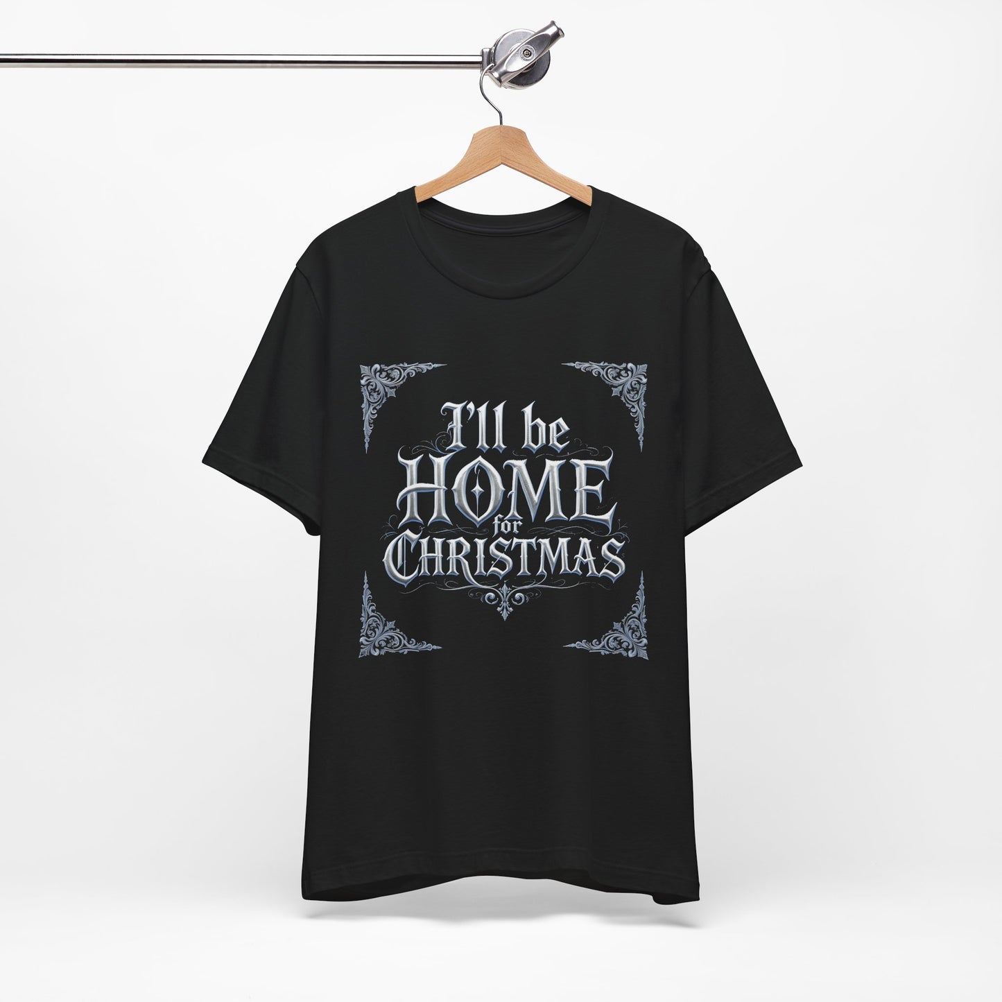 I'll Be Home for Christmas T-Shirt (Dark Mode)