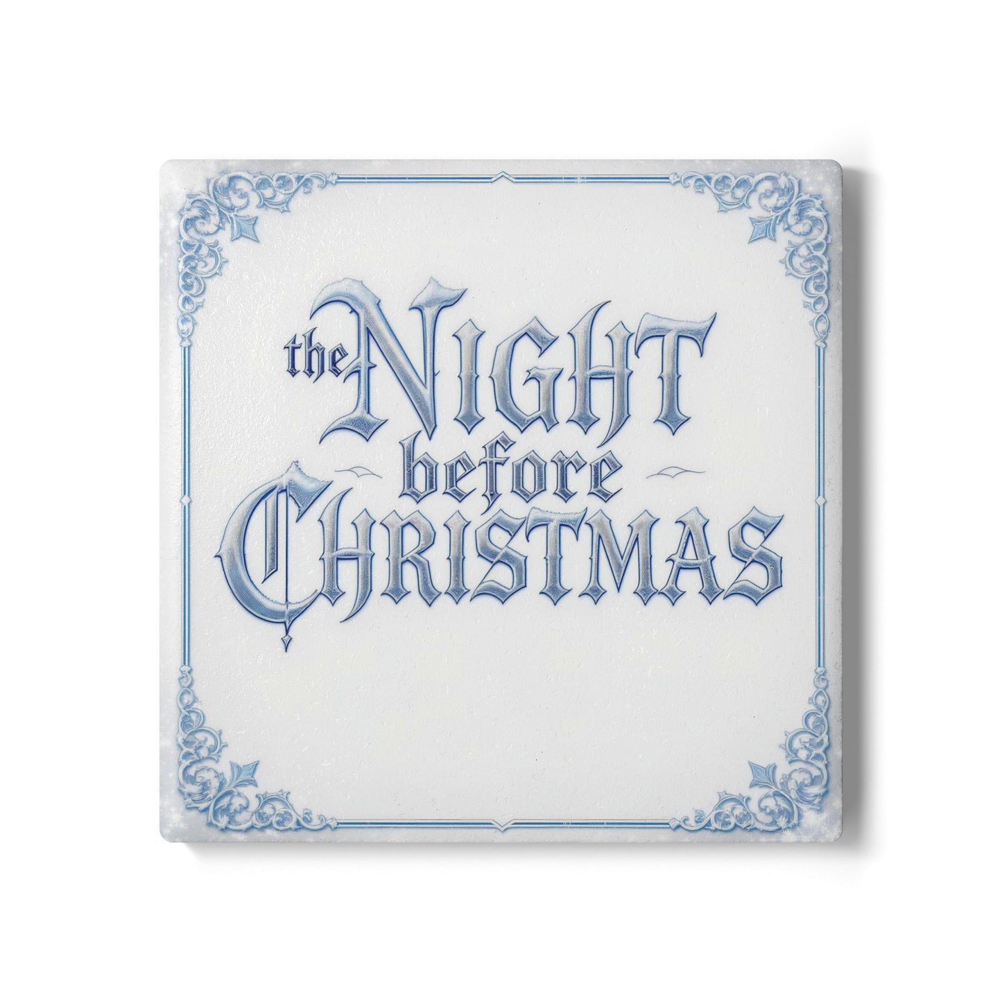 The Night Before Christmas Ceramic Coaster (Light Mode)
