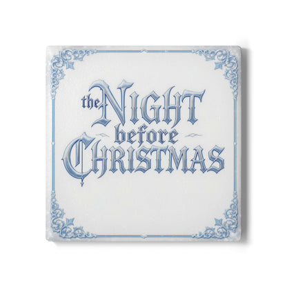 The Night Before Christmas Ceramic Coaster (Light Mode)