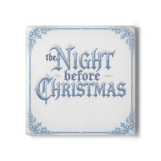 The Night Before Christmas Ceramic Coaster (Light Mode)