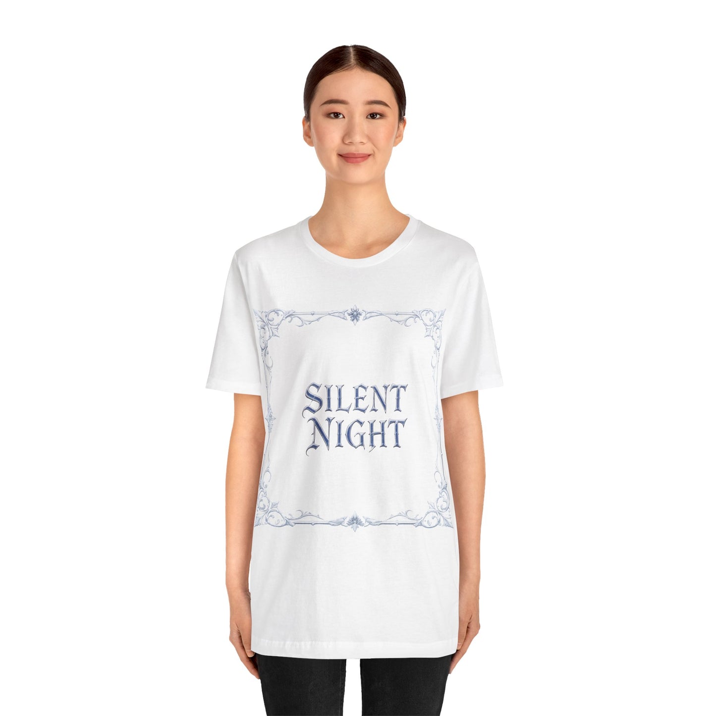 Silent Night Christmas Tee (Light Mode)