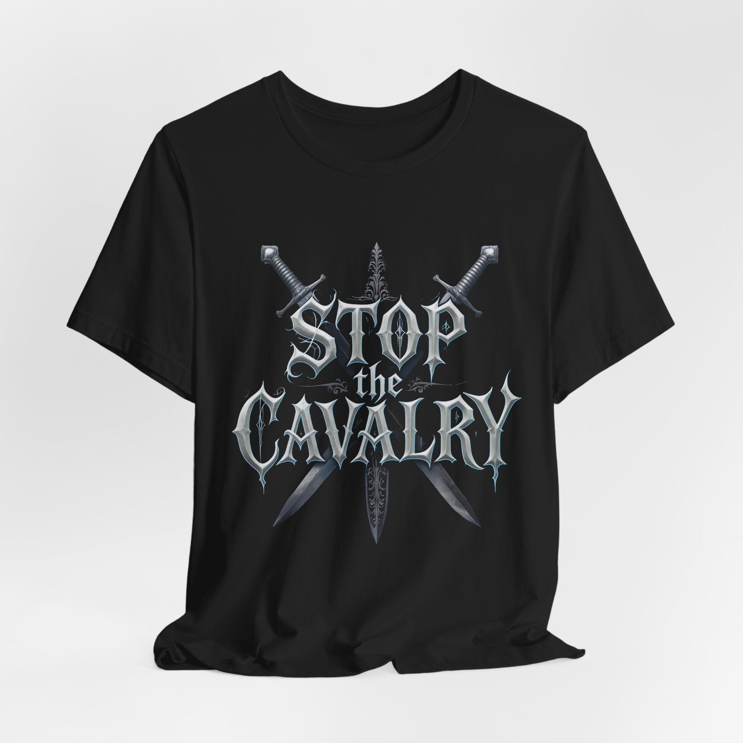 Stop the Cavalry T-Shirt (Dark Mode)