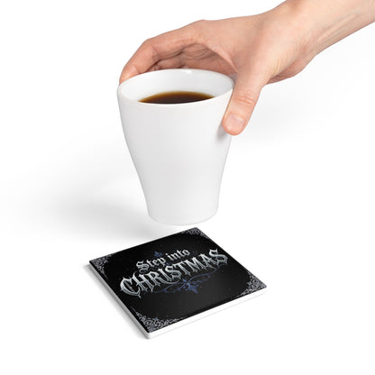 Step Into Christmas Coaster (Dark Mode)