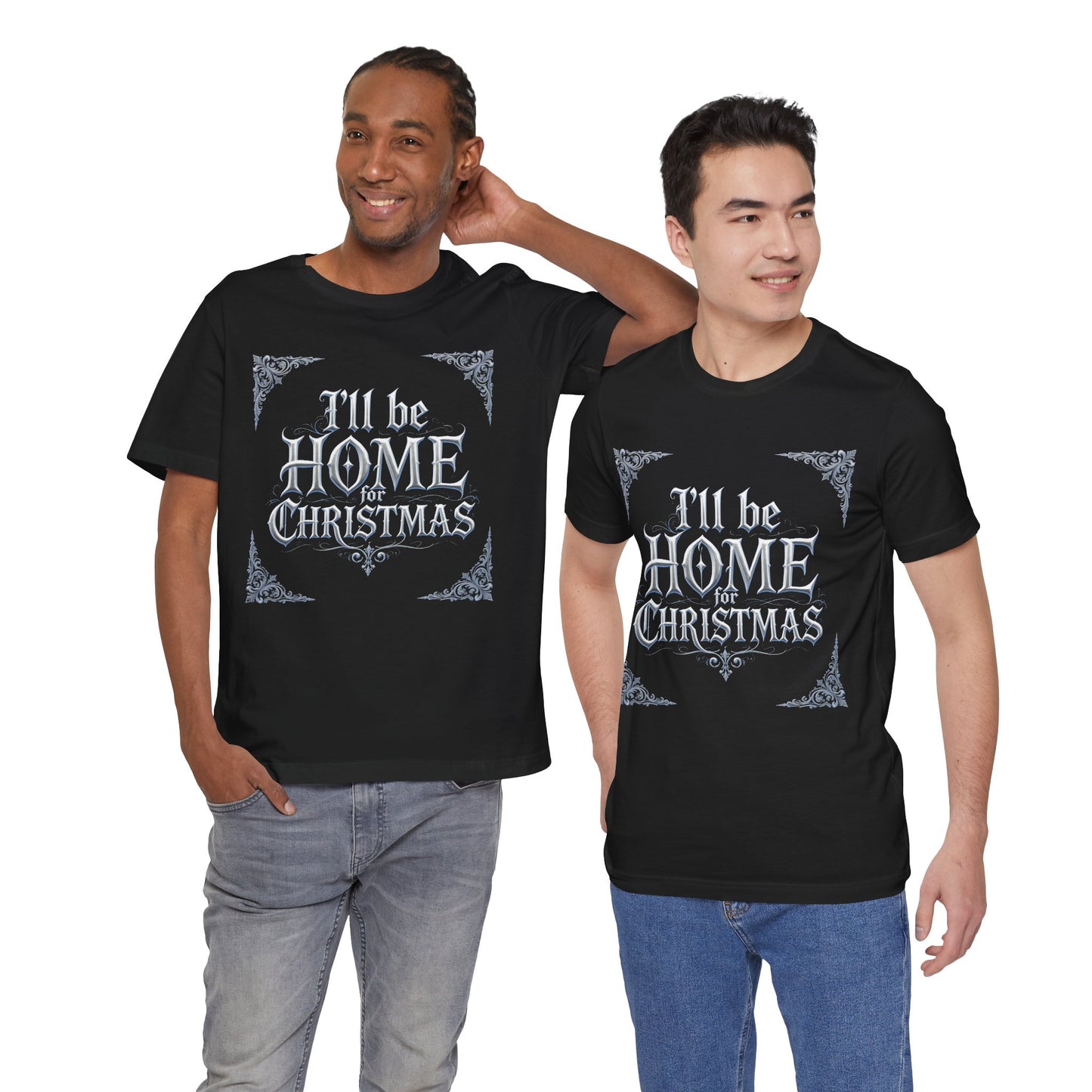 I'll Be Home for Christmas T-Shirt (Dark Mode)