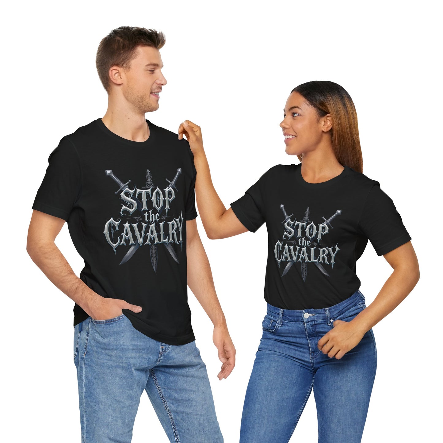 Stop the Cavalry T-Shirt (Dark Mode)