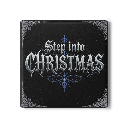 Step Into Christmas Coaster (Dark Mode)