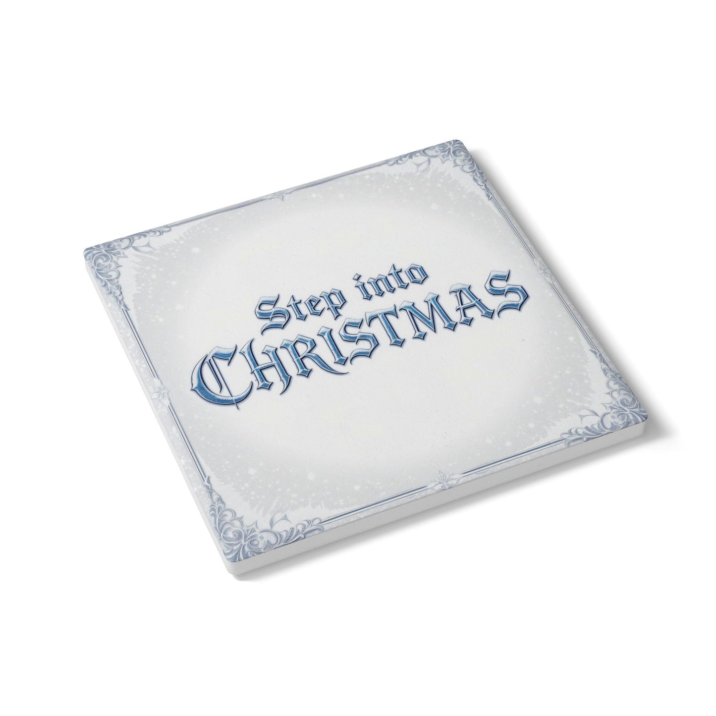 Step Into Christmas Ceramic Coaster (Light Mode)