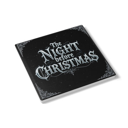 The Night Before Christmas Ceramic Coaster (Dark Mode)