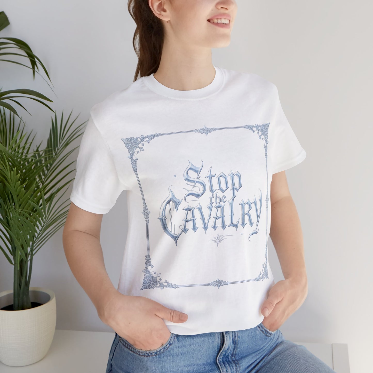 Stop the Cavalry T-Shirt (Light Mode)