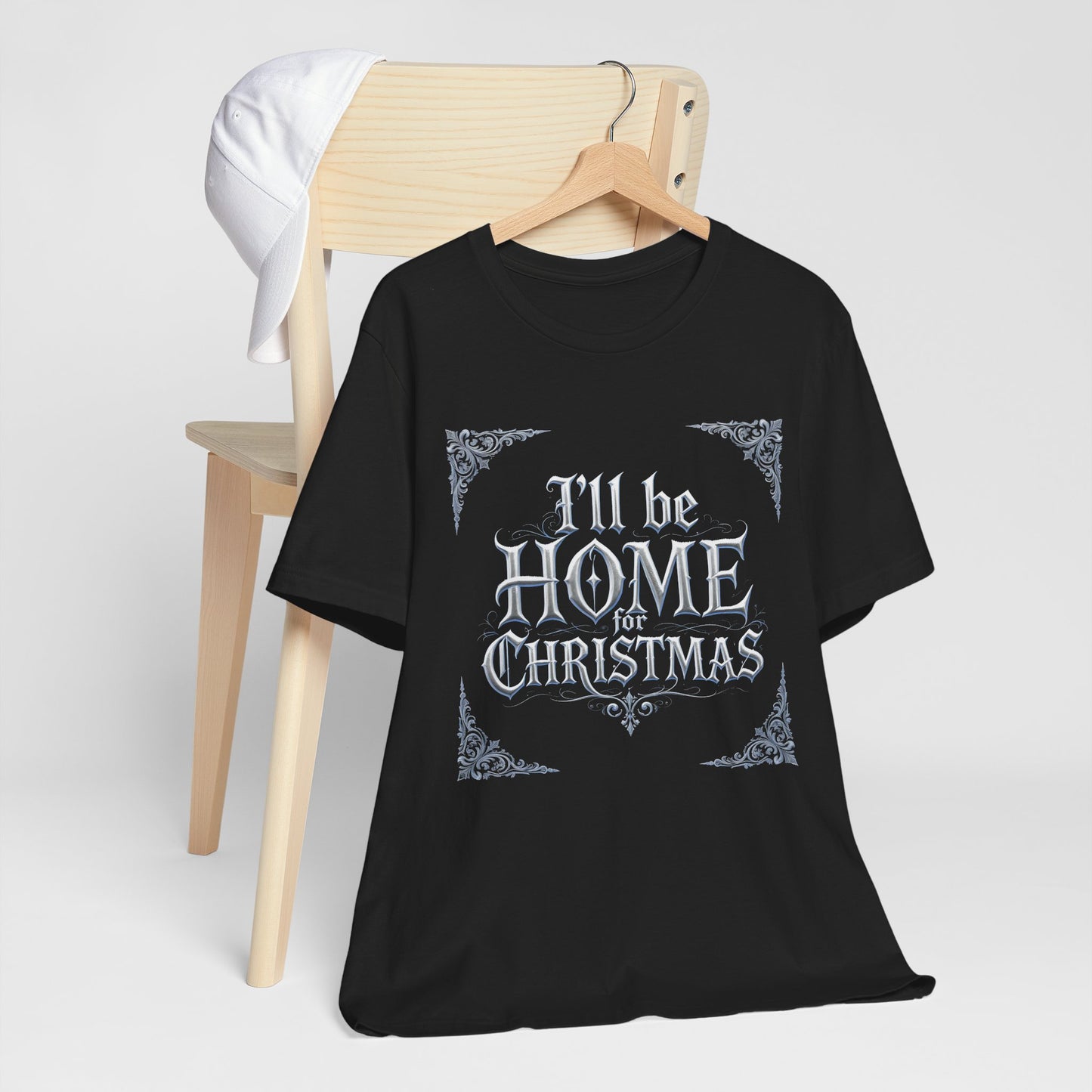 I'll Be Home for Christmas T-Shirt (Dark Mode)