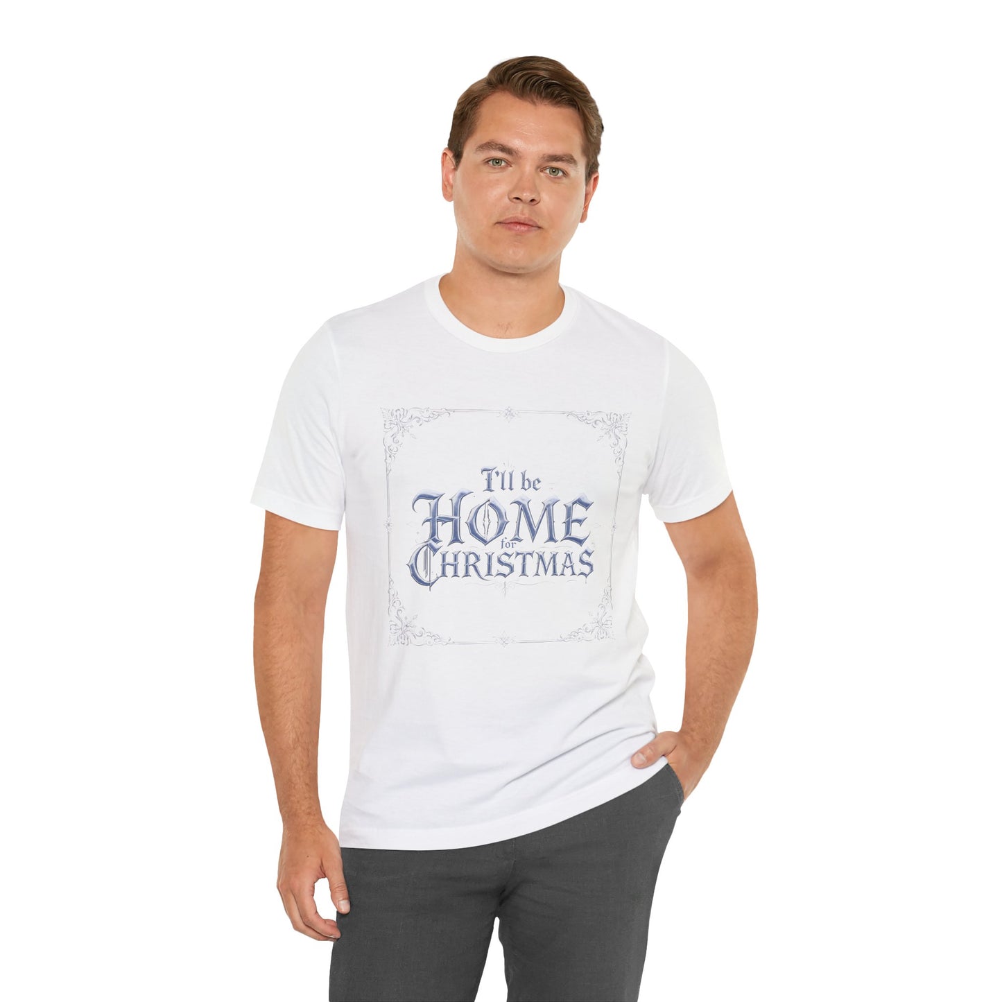 I'll Be Home for Christmas T-Shirt (Light Mode)