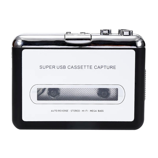 USB Cassette Converter Cassette Tape to MP3/WAV Digital Audio Music Player Rechargable Cassette Recorders & Players coverters